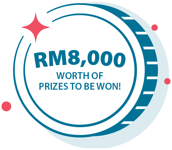RM8,000 worth of prizes to be won!